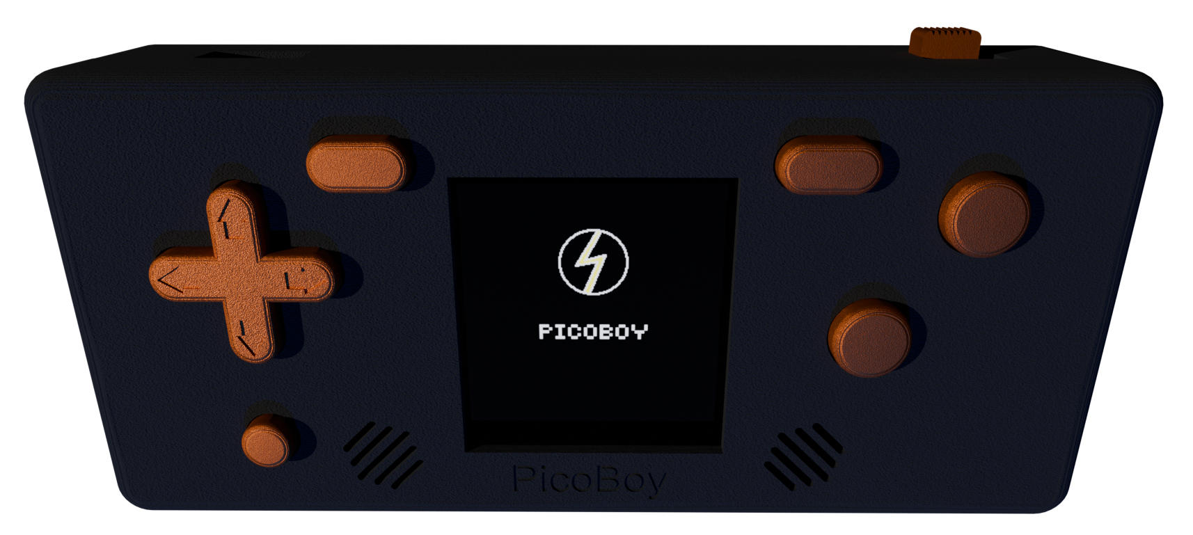 Kit and prebuilt PicoBoy on dark